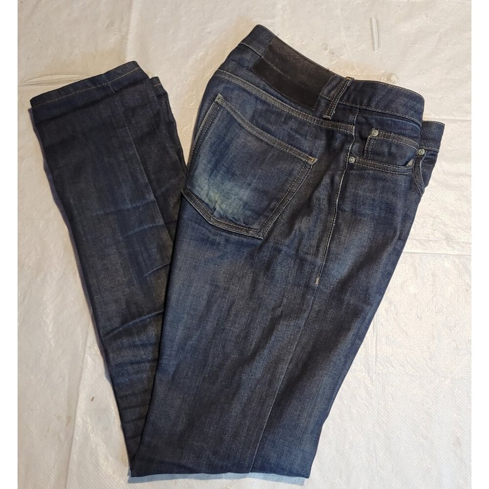 Naked & Famous Jeans Mens 30 Blue Super Skinny Guy Cashmere Blend Stretch Denim